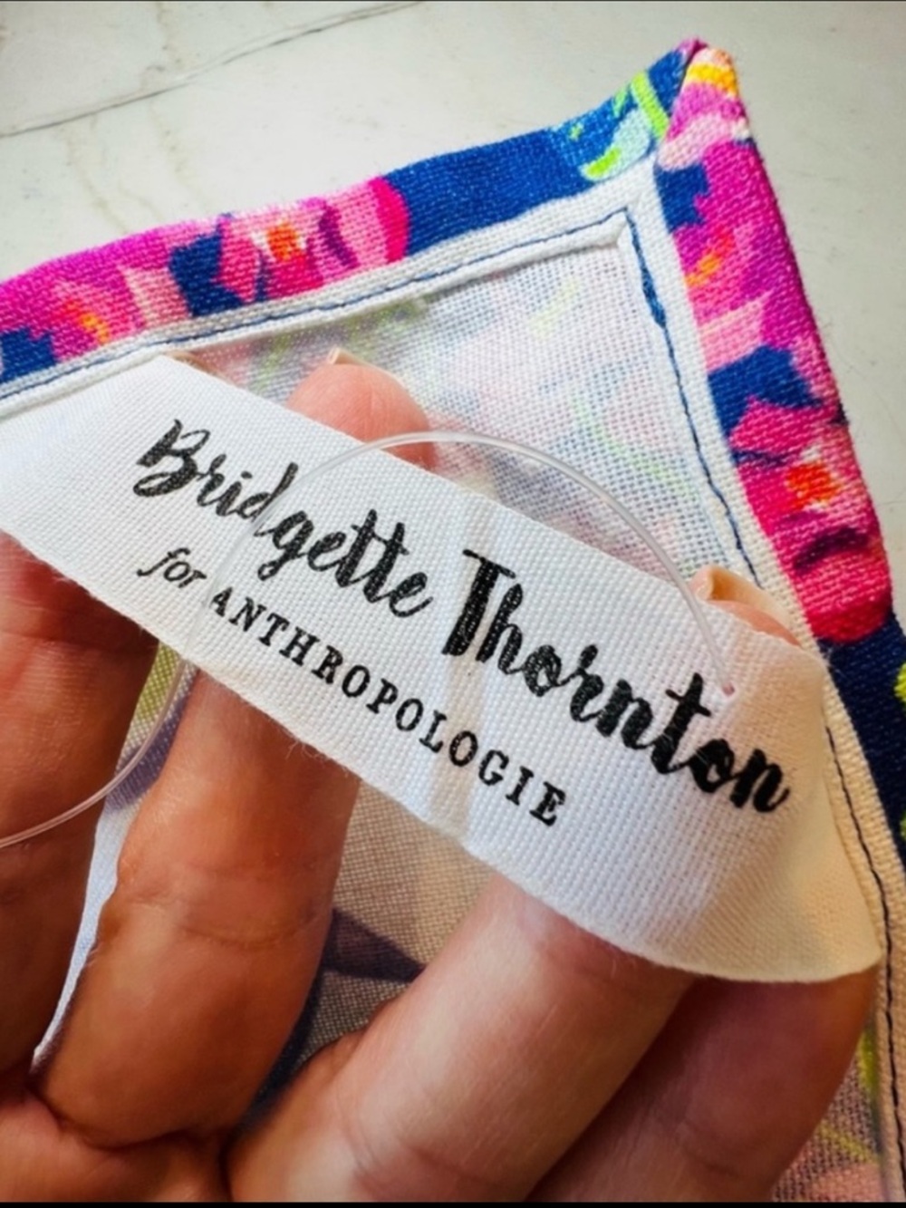 ANTHROPOLOGIE Bridgette Thornton Floral Dish Towel NWT Cottagecore Kitchen Decor - Picture 11 of 15